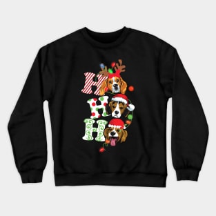 Ho Ho Ho Beagle Crewneck Sweatshirt